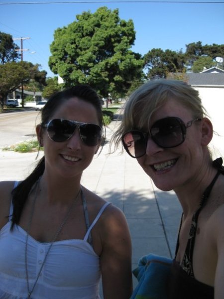 We hit the beach immediately to meet up with the other girls.